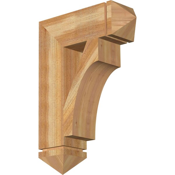 Ekena Millwork Westlake Arts & Crafts Rough Sawn Bracket, Western Red Cedar, 6"W x 20"D x 28"H BKT06X20X28WTL03RWR - main